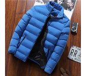 Chaquetas cálidas con cuello levantado para hombre, abrigos casuales, abrigos masculinos, moda de otoño e invierno