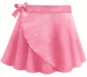 Falda Tutú de Ballet para Niñas con Lentejuelas - Vestido de Baile de Princesa para Entrenamiento y Actuaciones, Poliéster Transpirable, Tela No Elástica