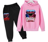 Kids Poppy Playtime Hoodie Set Huggy Wuggy Horror Cosplay