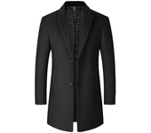 GASL-Gabardina lana larga hombre, abrigo informal negocios, otoño-invierno, sólido, novedad.