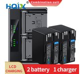 HQIX for Canon EOS-C100 C300 C300PL C500 C100Mark ll XF100 XF105 XF200 XF300 XF305 XH-G1 G1S Camera BP-955 Dual Battery Charger