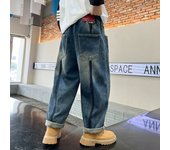 Pantalones De Otoño De Los Niños Pantalones Vaqueros Guapo Nuevo Gángster Guapo Pantalones Casuales Medianas Y Grandes Pantalones Deportivos De Los Niños Pantalones De Primavera Y Otoño