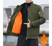 Chaquetas Bomber cálidas para hombre, abrigos acolchados algodón Ma-1 Pilot, rompevientos grueso, ropa de otoño e invierno