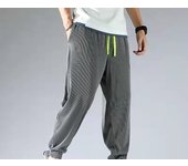 Pantalones de chándal de secado rápido pantalones de piso drapeados pantalones largos casuales rectos sueltos