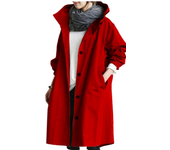 Abrigo de mujer, estilo casual de otoño, gabardina, temperamento de media longitud de mujer, cintura y abrigo de manga larga