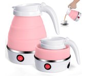 Hervidor de Agua Eléctrico Plegable, Resistencia Oculta, Silicona, 0,6 Litros, 800W, Libre de BPA
