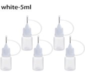 5 Pcs Plastic Squeezable Applicator Bottle,Dropper Bottles with Needle Tip Caps for Eye Glue Liquid 5/10/20/30/50/100ml