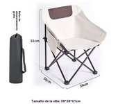 Silla plegable portatil ligera Pesca al aire libre camping playa familiares party