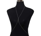 Simplicity Moner Hanging Neck Style Alloy Chest Summer Beach Women's Body Chain