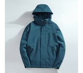 Men‘s Rain Jacket Waterproof with Hooded Hiking Coat Lightweight Windbreaker Hardshell Men Women