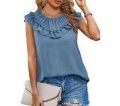 Women's Shirt and Blouse Solid Color Summer Female Tops M Cute Elegant Korean Style Aesthetic Social Sale Of Clothing Sales Tall