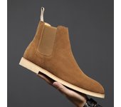 Chelsea botas de cuero genuino otoño e invierno botas de los hombres británicos