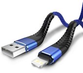 USB Cable For iPhone 14 13 12 Pro Max X XS XR 8 7 Plus iPad Fast Charging Charger Aluminum iP Cable For iPhone Data Cord 1m 2m 3m