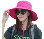 Sombrero de cubo transpirable con protección UV, gorra de Sol de ala ancha, plegable, para playa al aire libre, Verano
