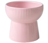 Ceramic Cat Bowl Creative Slanted/Flat Mouth Pet High Foot Bowl Large Capacity Multi-use Dog Food Feeding Basin Neck Protection