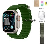 2025 New HK9 Ultra 2 Smartwatch Bluetooth Call Voice Assistant Information Reminder Screen Pointer Compass AMOLED Compatible with Android IOS Smartwatch