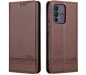 for vivo S12/V23 5G PU Leather Wallet Case Stand Magnetic Auto-absorbed TPU Shockproof Interior Protective Cover