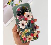 For Funda Xiaomi Redmi A3 Case 2024 Fashion Flower Transparent Silicone Soft TPU Phone Case For Xiomi Redmi A3 RedmiA3 4G Covers