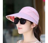Sombrero de sol plegable con protección solar de verano para mujer, gorra de ala ancha, visera de playa para mujer, sombrero de sol con protección UV para vacaciones para niña
