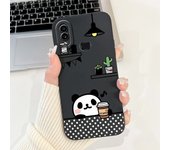 Case For Samsung Galaxy A10 A105F A10s A107F Soft Liquid Silicone Back Cover For Samsung M01s SM-M017F Funda Rabbit Cat Panda