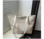 Large capacity bag for women 2025 new all-match printed hand-held commuting one-shoulder underarm high-end tote bag