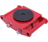 6T Dolly Skateboard Mechanical Roller Industrial Machinery Power Generation Heavy Cargo Trolley Skate 360° Swivel Cap