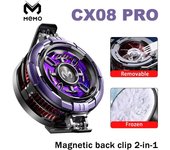 2 IN 1 MEMO CX08 Magnetic Back Clip Universal Mobile Phone Cooler Semiconductor Cooling Fan Freeze Radiator for iOS Android PUBG