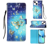 Para Apple iPhone 15 Pro Max 15plus 15proax Carcasa De Billetera Con Tarjeta Anti - Caída Y Solapa