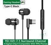 Digital Chip Wired Earphone 3.5mm AUX/Type C 9D HIFI Heavy Bass In-Ear Game Headsets For Samsung Huawei Xiaomi OPPO iPad PC MP3/MP4