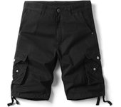 SSITO Shorts de Cargo para Hombres en Verano Cómodos, Multiusos, de Algodón para Senderismo y Uso Diario