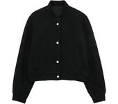 Spring retro women's soft short bomber jacket women's woolen cloth jacket women's fashion short coat