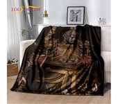 3D Black Myth Wukong Monkey King Cartoon Game Soft Blankets,Throw Blanket Comfortable Blanket for Picnic Beds Sofa Home Bedroom