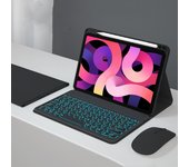 Fabric with Pen Holder Cover for Teclado Xiaomi Pad 5 Case Backlit Keyboard Case for Xiaomi MiPad 5 Pro Case 11 inch Round Key