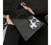 Simple glossy silicone phone case For Samsung Galaxy S25Ultra S25+ S25 Support MagSafe wireless charging Color case