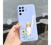 For Oppo A94 4G Case Oppo A94 5G Back Cover Shockproof Matte Luxury Soft TPU Silicone Bumper Shell On OppoA94 5G Black Rose Capa