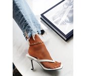 Foreign Trade Plus Size High Heel Flip-Flops Women's Factory In Stock Stiletto Heel Beach Flip-Flops Women Heel Shoes