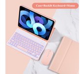 For iPad Air 6th 11" 2024 Case with Pencil Holder Wireless Bluetooth RGB Backlit Keyboard Mouse for Air 11" 2024 Funda Cover