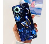 For Oppo Reno11 CPH2599 Case Reno8 T 4G CPH2599 Cover Soft TPU Clear Silicone Bumper Flower Women Fashion Coques Capa Reno 11 5G