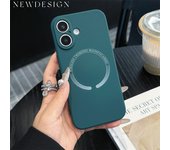 Magnetic Silicone Phone Case for iPhone 16 15 14 Plus 16 15 14 13 12 11 Pro Max Soft TPU Wireless Charging Cover for iPhone 13 mini 12 mini