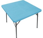 Square Fitted Cover Elastic Tablecloth Dining Kitchen Home PartyStretch Spandex Table Top Topper Slipcover