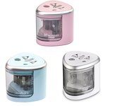 AngelMark Tenwin Double Holes Electric Pencil Sharpener Home School Office Desktop Pencil Sharpener Students Supplies Stationery
