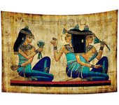 Antiguo Egipto Tapiz Pintado de color Sacerdotisa Ropa tradicional Símbolo Civilización antigua Colgar en la pared Tapices para casa Decoración mural Manteles Manta