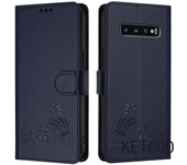 For Samsung Galaxy S10 S20 s21 ultra fe plus e carcasa impresa antisísmica tapa antisísmica de la carcasa del gatito