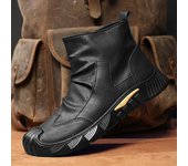 Botas Resistentes Al Desgaste De Los Hombres Otoño E Invierno Moda Antideslizante Terciopelo Botas De Los Hombres Nuevos Versátiles Zapatos De Los Hombres Botas De Cuero Cómodo