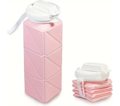 Botella de Agua Plegable Antifugas - Silicona Premium para Gym, Senderismo y Camping | Taza Portátil Ligera (620ml)