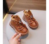 2025 Botas altas de invierno para niños Botas de tobillo de felpa cálidas Botas de moda para niños