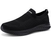 Zapatillas deportivas transpirables informales sin cordones para hombre.