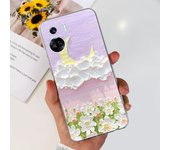 For Honor 90 Lite Case CRT-NX1 Phone Cover Popular Flower Marble Soft Silicone Transparent Funda For Honor 90 Pro Lite 2023 Capa
