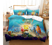 New Design Cartoon 3d SpongeBobs Bedding Set Adult Kids Cute Character Printed Duvet Cover Sets Pillowcase Comforter Cover Sets