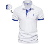 polos hombre manga corta ropa hombre día del padre Cotton Men's Polos Giraffe Embroidery Short Sleeve Polo Shirts for Men High Quality Brand Design Polos Men Clothing